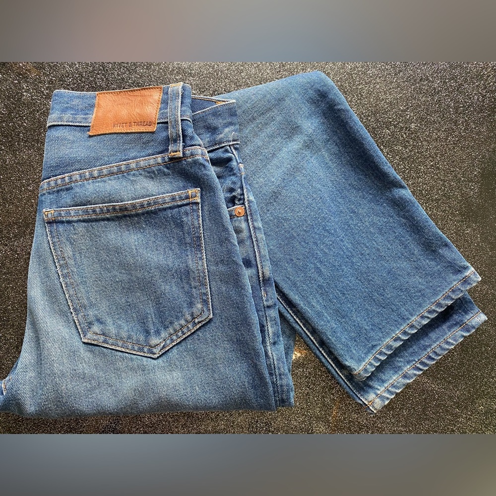 Madewell RIVET&THREAD women’s blue jeans, new without tags, size 25